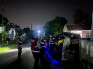 Antisipasi Gangguan Kamtibmas, Unit Patroli Samapta Polres Lamsel Gencar Laks Patroli Malam Hari