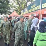 Danrem 043/Gatam Hadiri Pembukaan Bazar Ramadhan Kodam XXI/Radin Inten di Lapangan Saburai