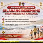 Waspada Arus Balik, Polisi Ingatkan Wisatawan Prioritaskan Keselamatan di Pantai Lampung Selatan Saat Lebaran