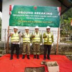 Kasrem 043/Gatam Pimpin Ground Breaking Pembangunan 30 Jembatan Perintis Garuda Tahap V dan VI di Lampung