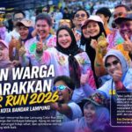 Ribuan Warga Semarakkan Color Run, HUT ke-344 Bandar Lampung Dipenuhi Warna dan Semangat Kebersamaan