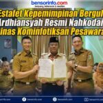 Estafet Kepemimpinan Bergulir, Ardhiansyah Resmi Nahkodai Dinas Kominfotiksan Pesawaran