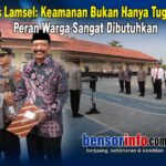Kapolres Lamsel: Keamanan Bukan Hanya Tugas Polisi, Peran Warga Sangat Dibutuhkan