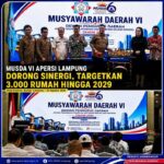 Musda VI Apersi Lampung Dorong Sinergi, Targetkan 3.000 Rumah hingga 2029