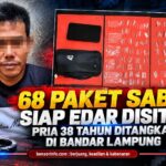 68 Paket Sabu Siap Edar Disita, Pria 38 Tahun Ditangkap di Bandar Lampung