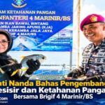 Bupati Nanda Bahas Pengembangan Pesisir dan Ketahanan Pangan Bersama Brigif 4 Marinir/BS