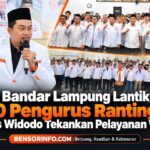 PKS Bandar Lampung Lantik 630 Pengurus Ranting, Agus Widodo Tekankan Pelayanan Warga