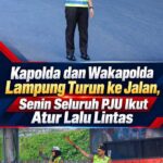 Kapolda dan Wakapolda Lampung Turun ke Jalan, Senin Seluruh PJU Ikut Atur Lalu Lintas