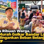 Diserbu Ribuan Warga, Pasar Murah Golkar Bandar Lampung Bantu Ringankan Beban Belanja